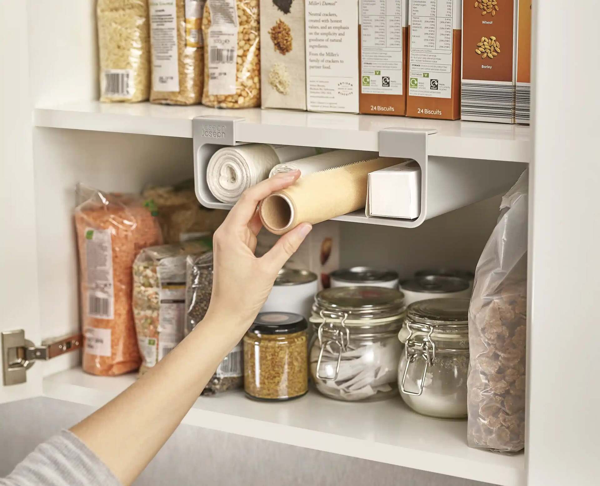 Joseph Joseph CupboardStore organizér na fólie a sáčky, šedá, 85177