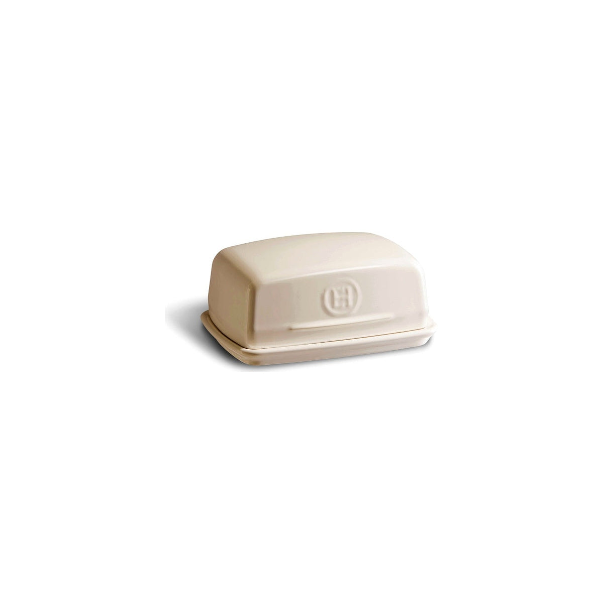 Emile Henry ceramic butter dish, ivory, 020225