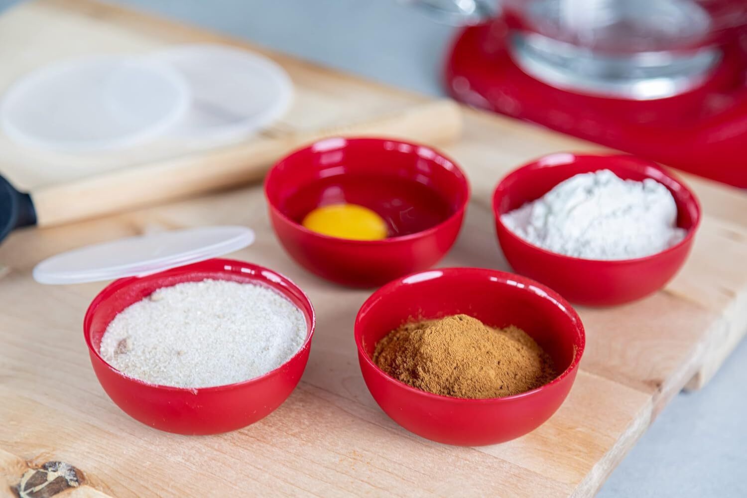 Súprava misiek na korenie KitchenAid, empírová červená, KQG177BXERE