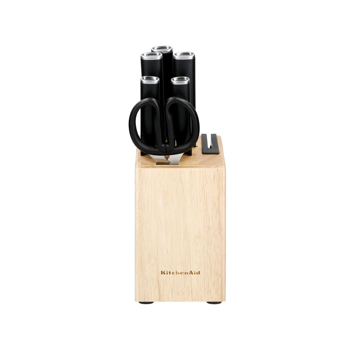 KitchenAid Classic kaučukový blok s noži 7 ks, KE6PSTANOBG