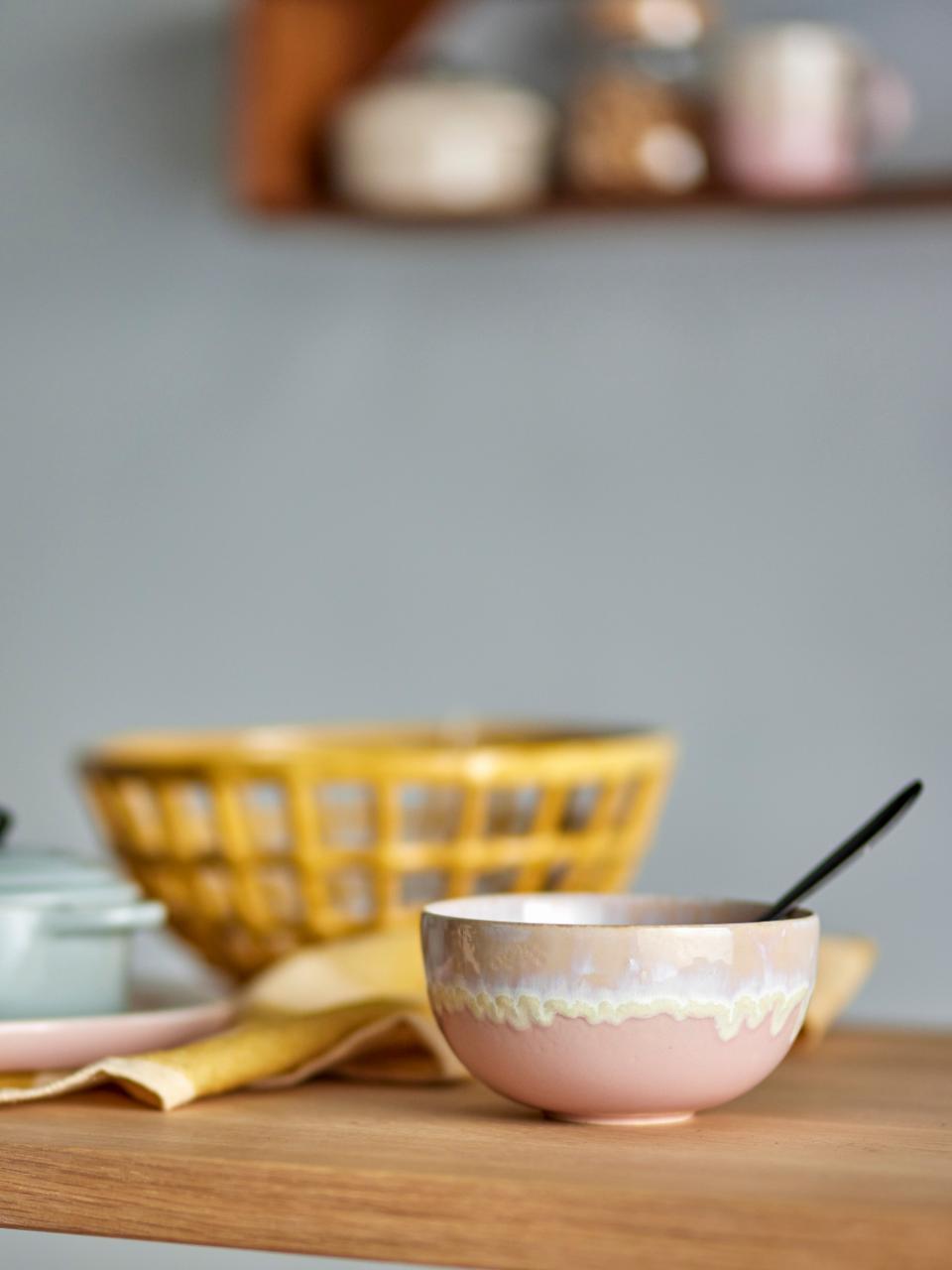 Bloomingville Louisa kameninová miska 13,5 cm, růžová, 82060543