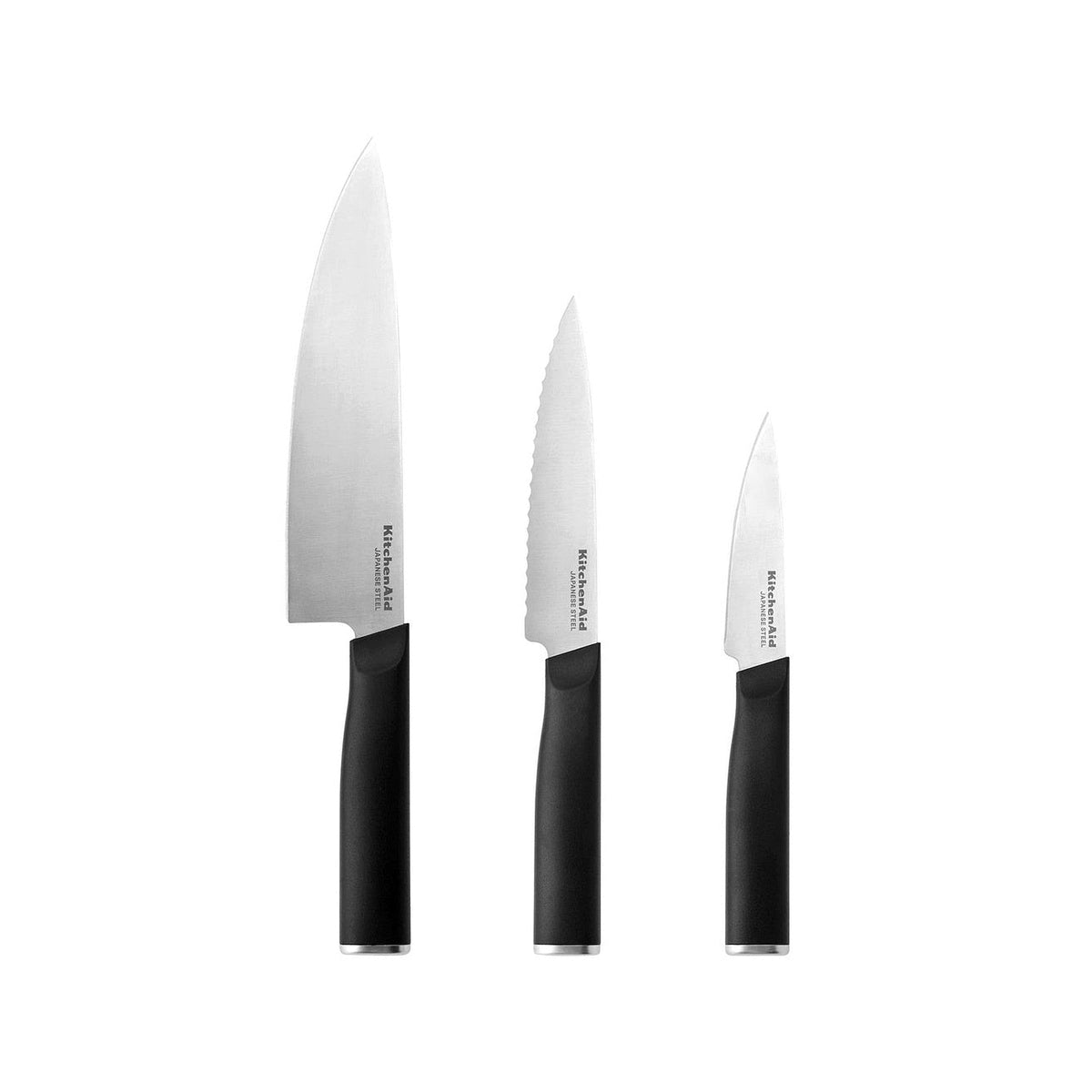 KitchenAid Classic set of 3 knives, chef's, utility and skewer, KEG3PTHEOHOBA