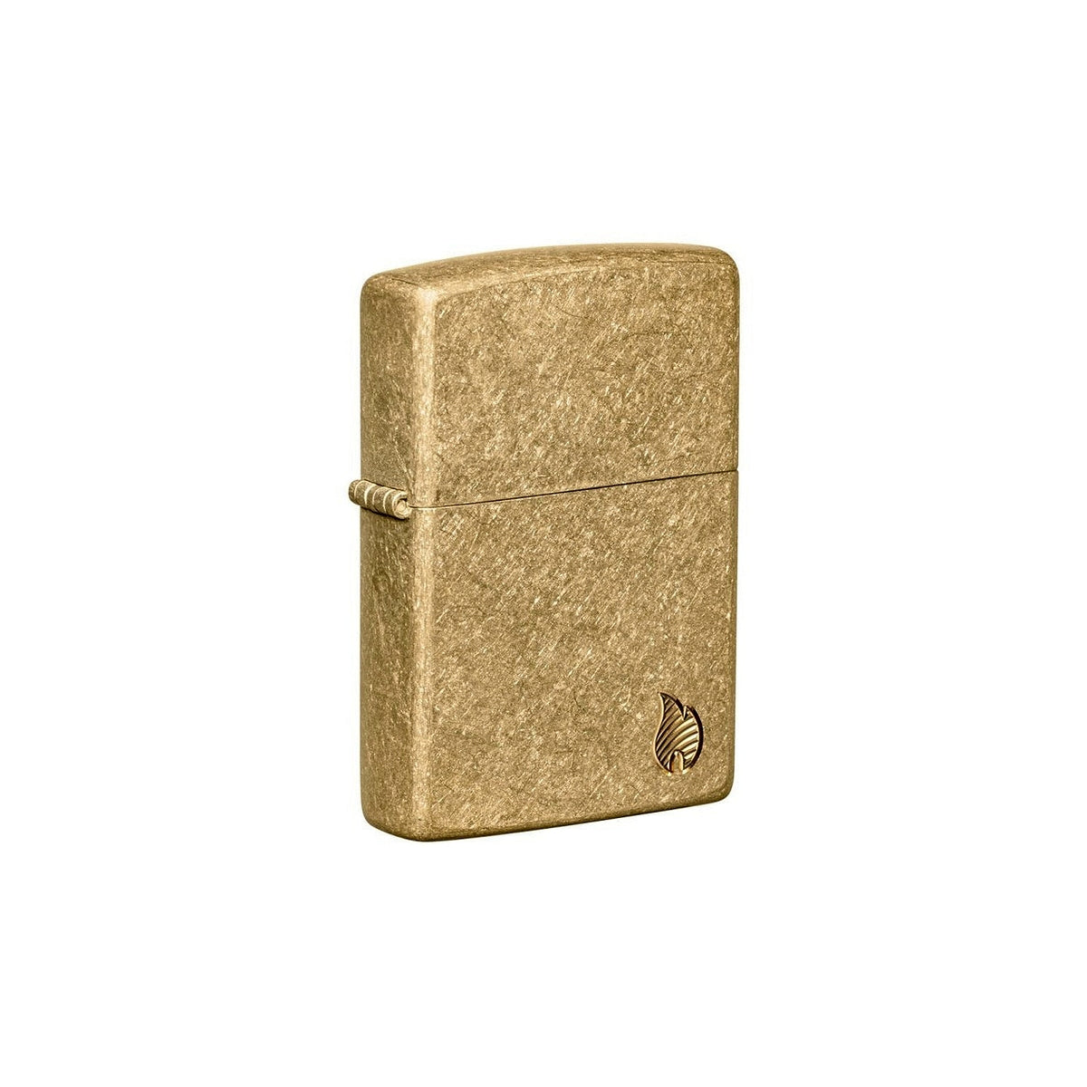 Zippo 23008 Armor® Tumbled Brass Flame Design