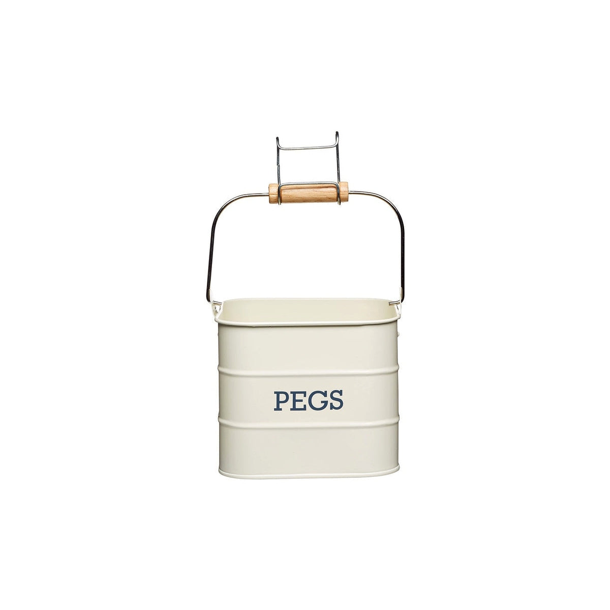 KitchenCraft Living Nostalgia vedro na kolíky, krémová, LNPEGCRE