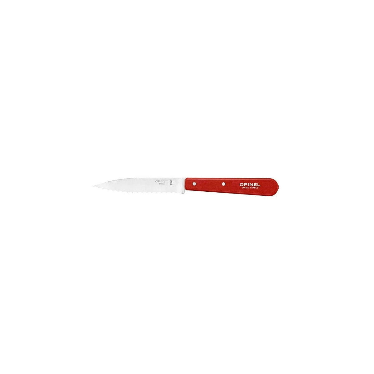 Opinel Les Essentiels N°113 vroubkovaný nůž na krájení 10 cm, red, 003119