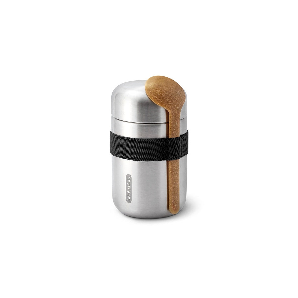 Black+Blum cestovní nádoba na jídlo se lžící 0,4 l, black, BAM-FFB-S018