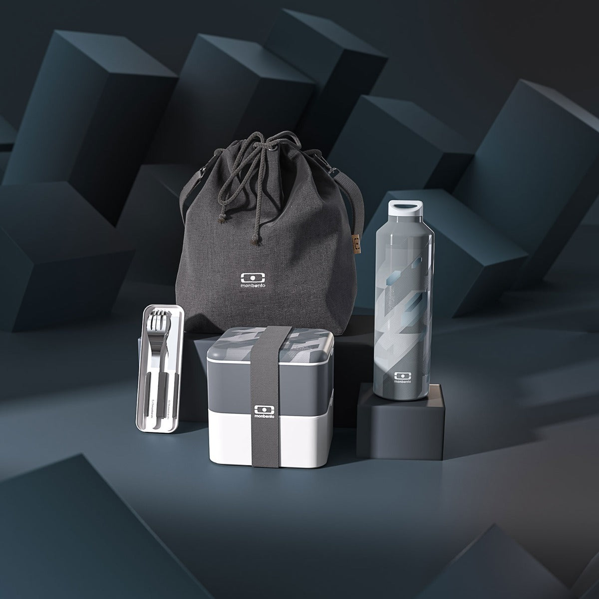 Monbento Square snack box 1,7 l, grafické rozmery, 13124113