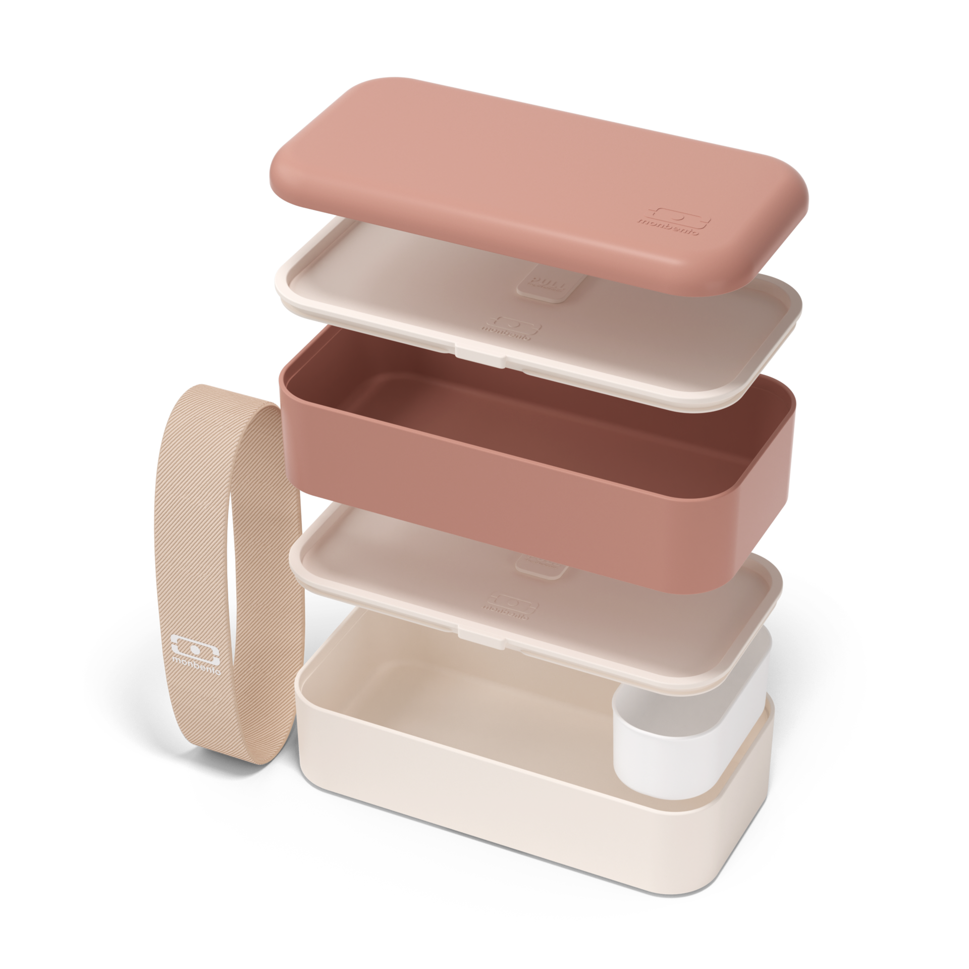 Monbento Original snack box 1 l, pink mocha, 11120067