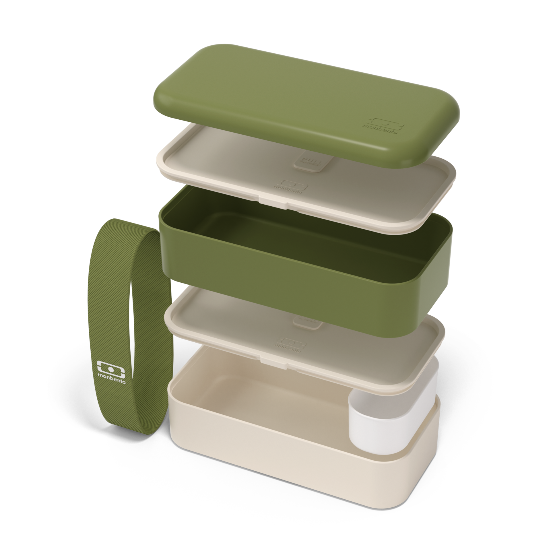 Monbento Original snack box 1 l, olivový recyklovaný, 11120088