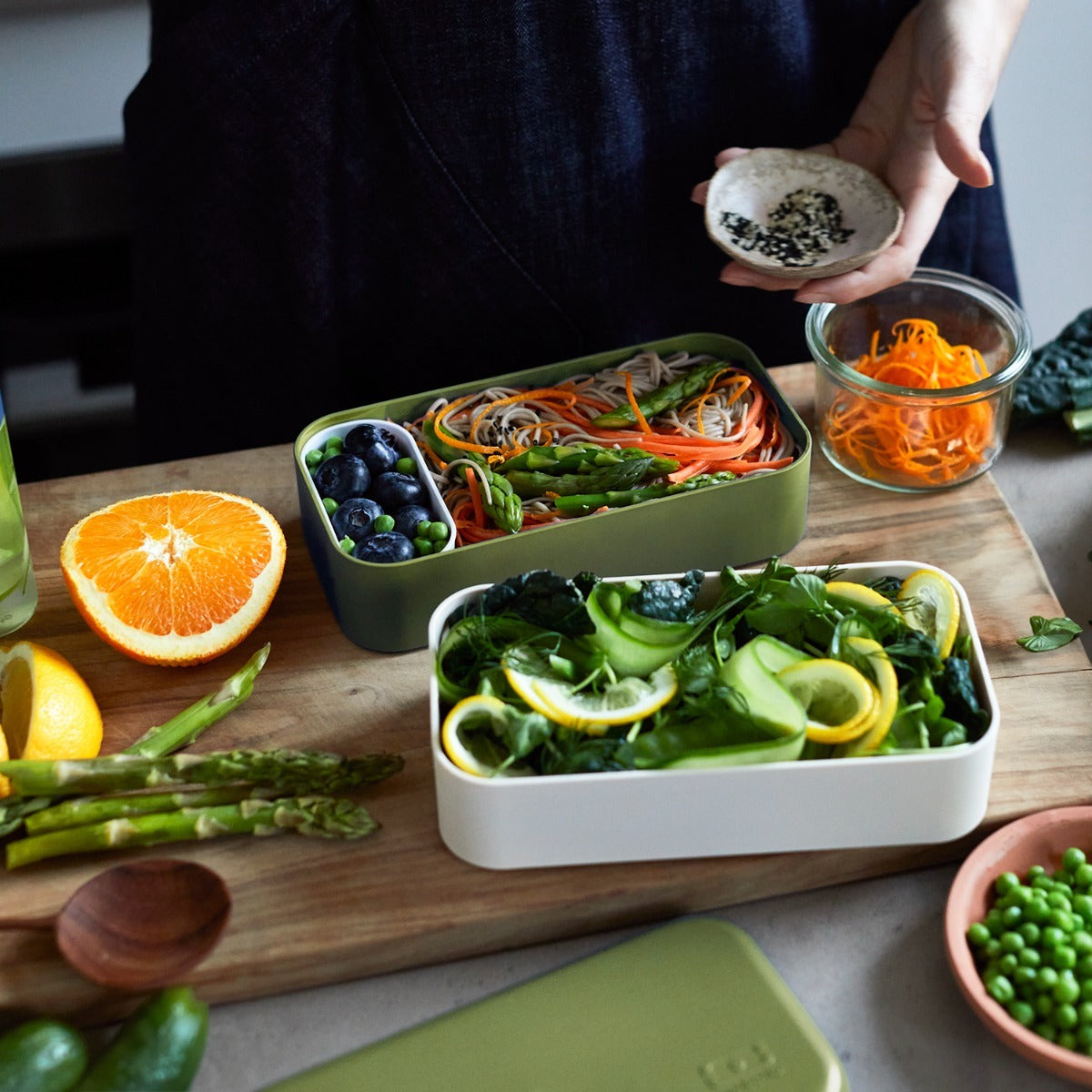 Monbento Original snack box 1 l, olivový recyklovaný, 11120088