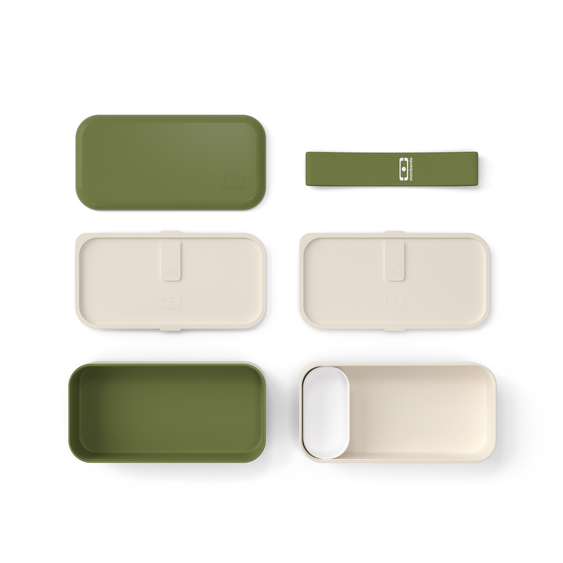 Monbento Original snack box 1 l, olivový recyklovaný, 11120088