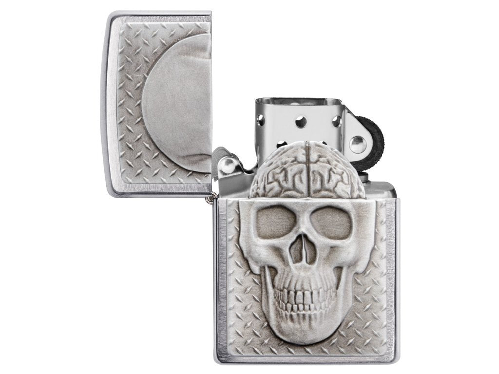 Zapalovač Zippo 21972 Skull with Brain Surprise