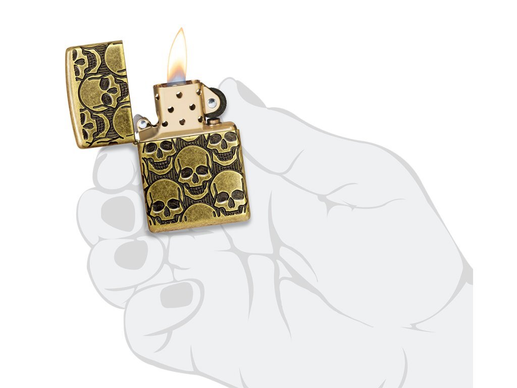 Zippo 29061 Cackling Cranium Design