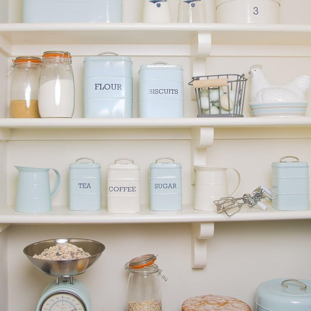 KitchenCraft Living Nostalgia úložná dóza na kávu 1,3 l, krémová, LNCOFFEECRE