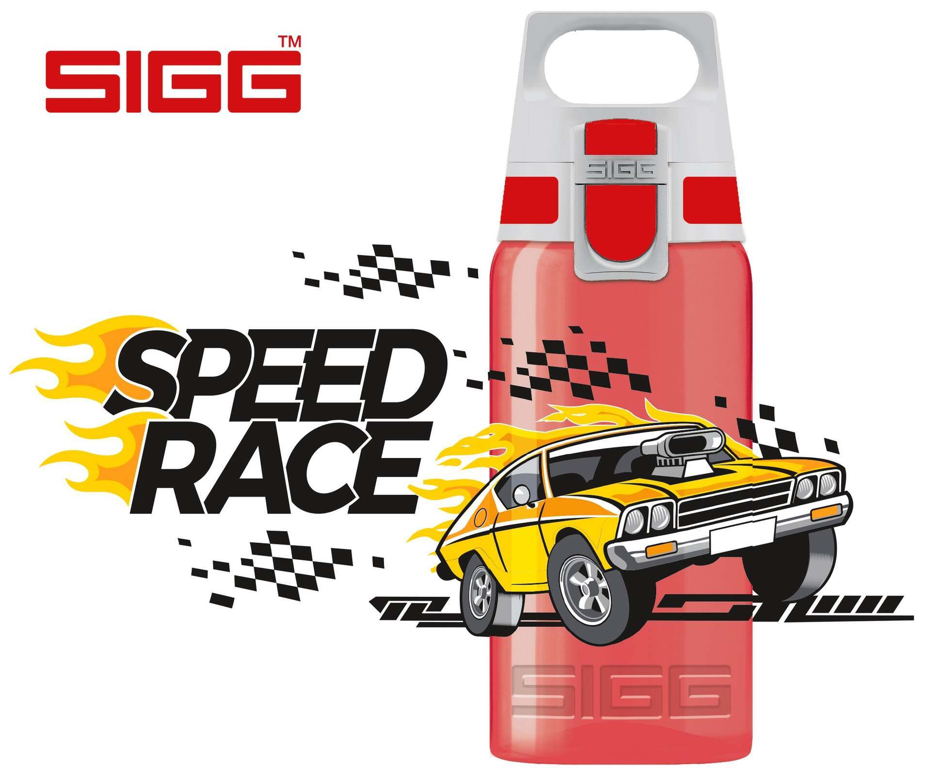 Sigg Viva One dětská láhev na pití 500 ml, speed race, 6019.10