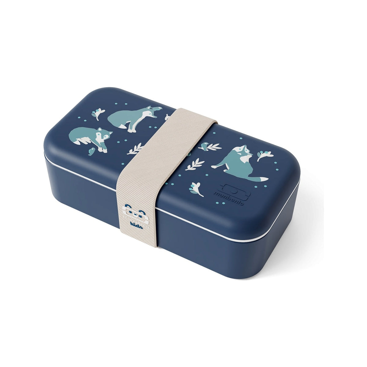 Monbento Foodie dětský svačinový box 0,5 l, blue wolf, 12124125