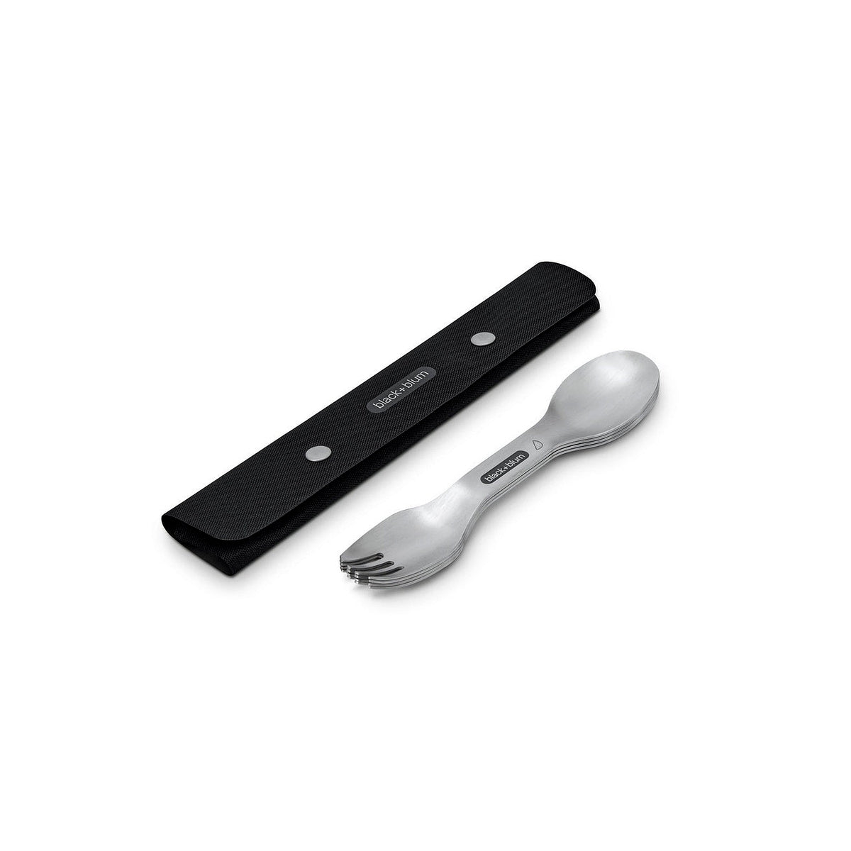 Black+Blum stainless steel cutlery set for picnics and camping, OL-SP001