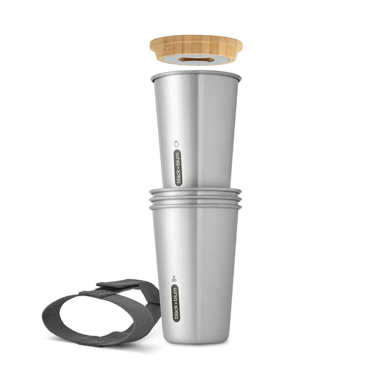 Black+Blum sada nerezových kelímků 4 x 500 ml, OL-CUP001