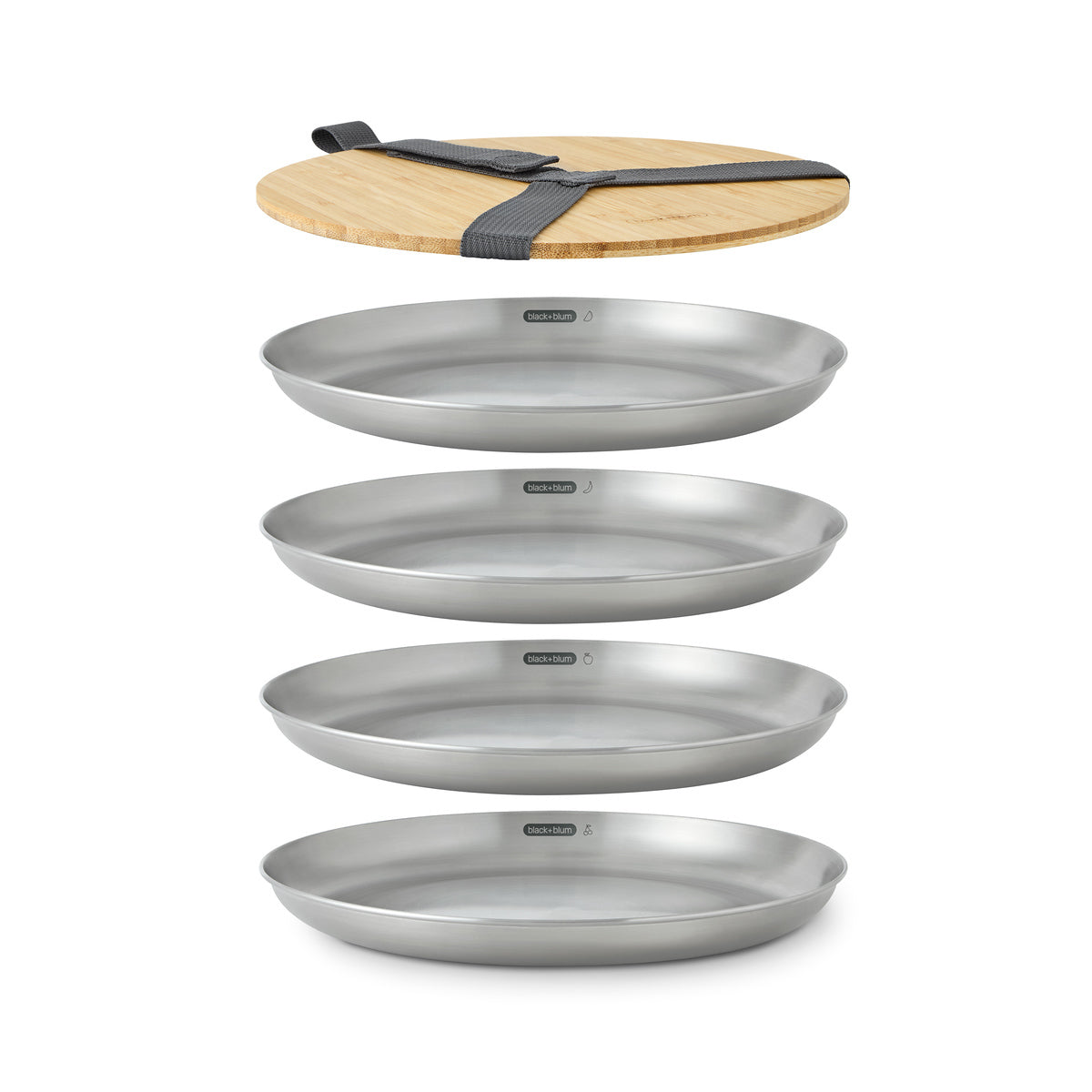 Black+Blum sada nerezových talířů, OL-PLATE001