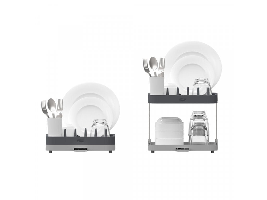 Dvojitý odkapávač na riad Joseph Joseph Duo, sivý, 851660