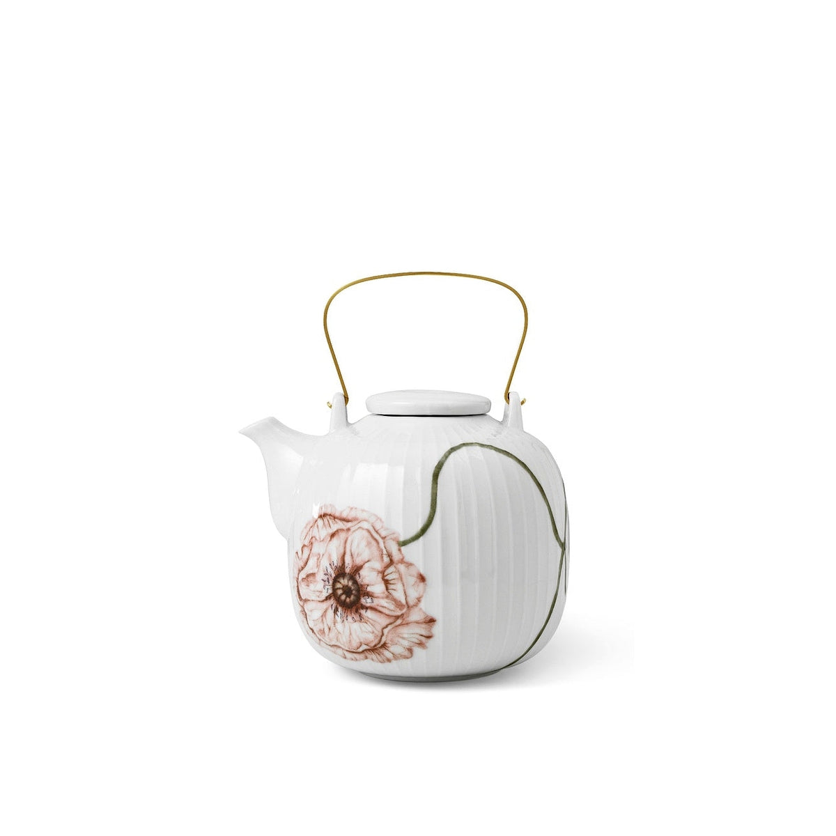 Kähler Hammershoi Poppy porcelánová čajová konvice 1,2 l, white, 692298