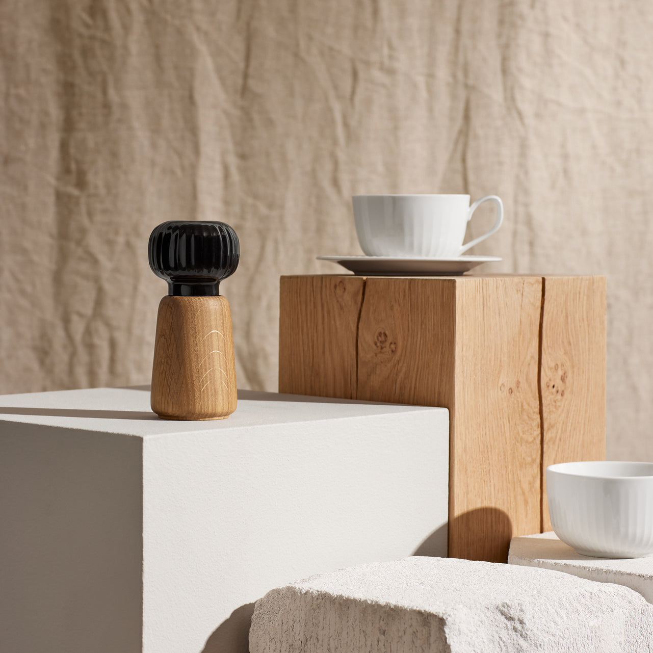 Kähler Hammershoi spice grinder 14 cm, black, 692249