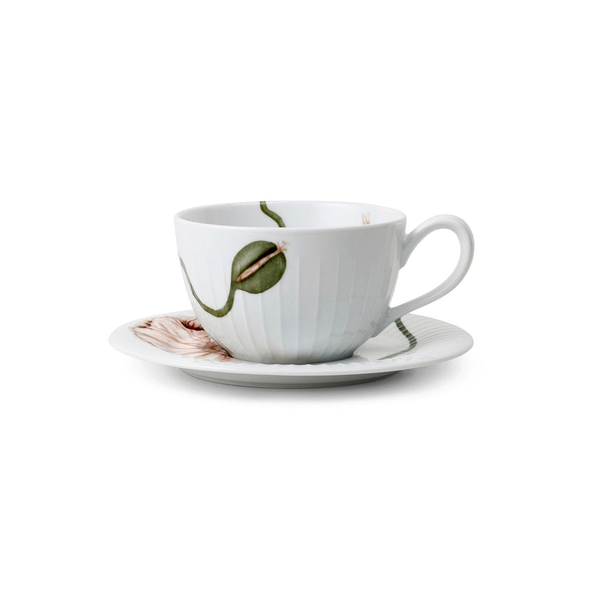 Kähler Hammershoi Poppy porcelánový šálek s podšálkem 380 ml, white, 692296