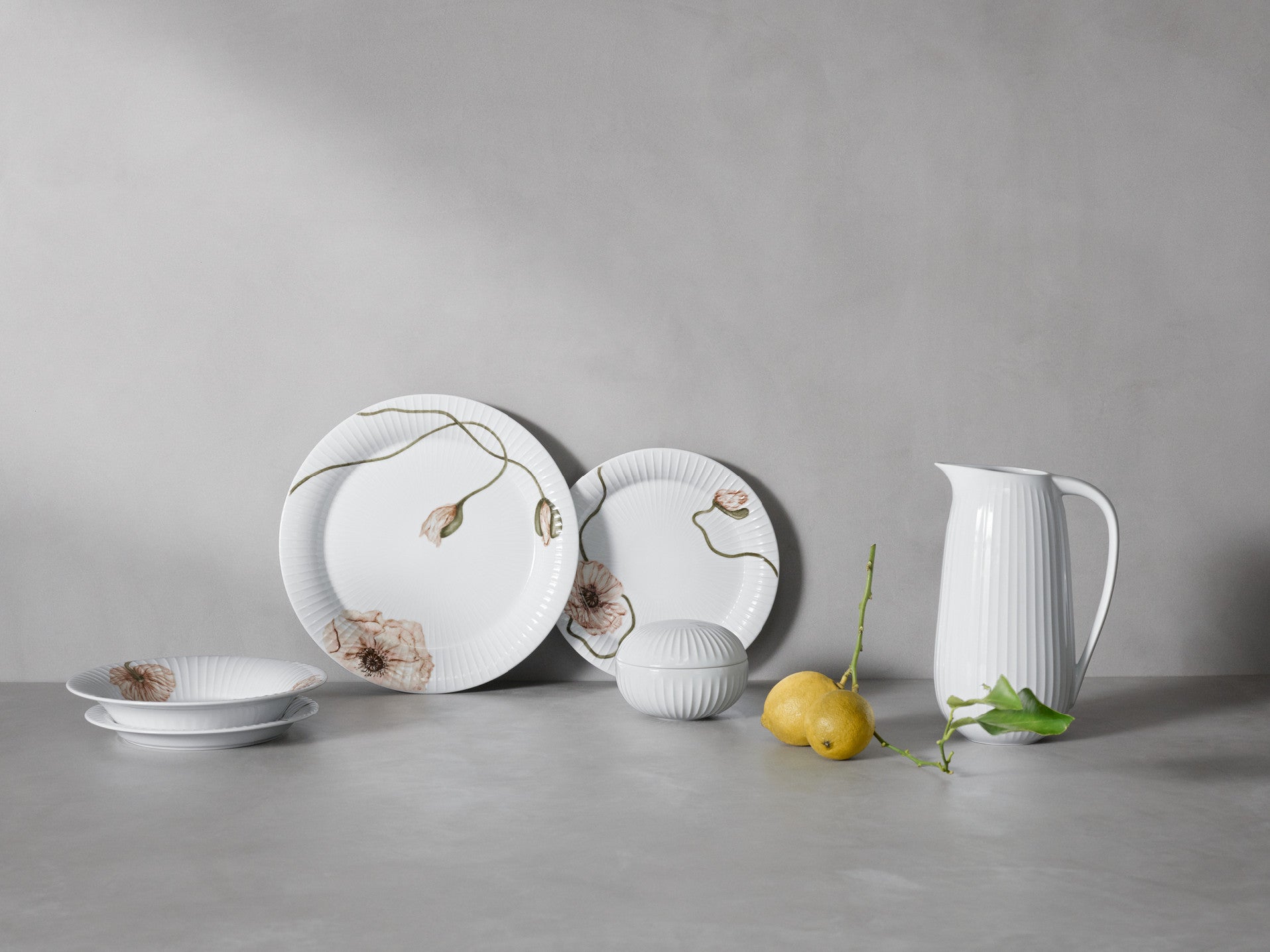 Kähler Hammershoi Poppy porcelánový talíř 22 cm, white, 692289