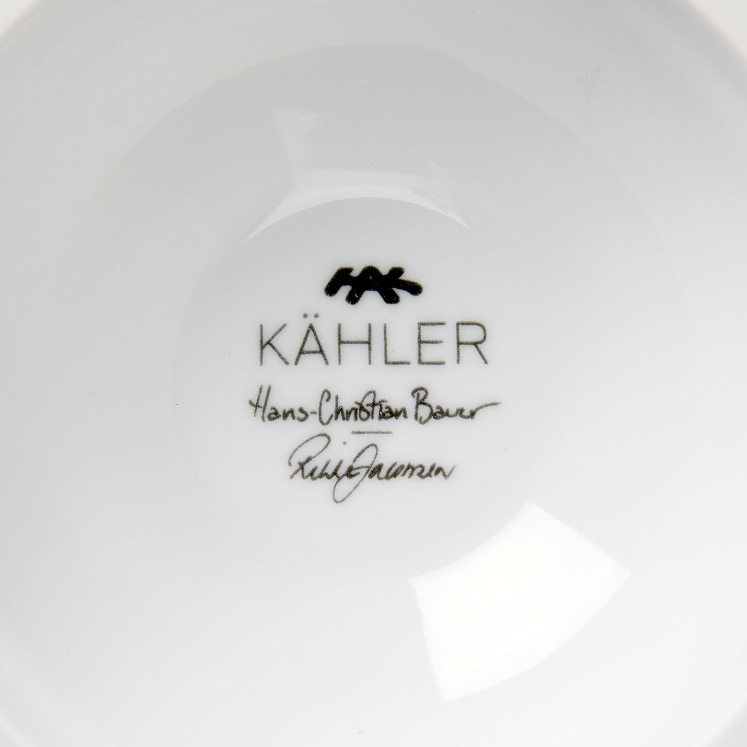 Kähler Hammershoi Poppy porcelain bowl 16 cm, white, 692266