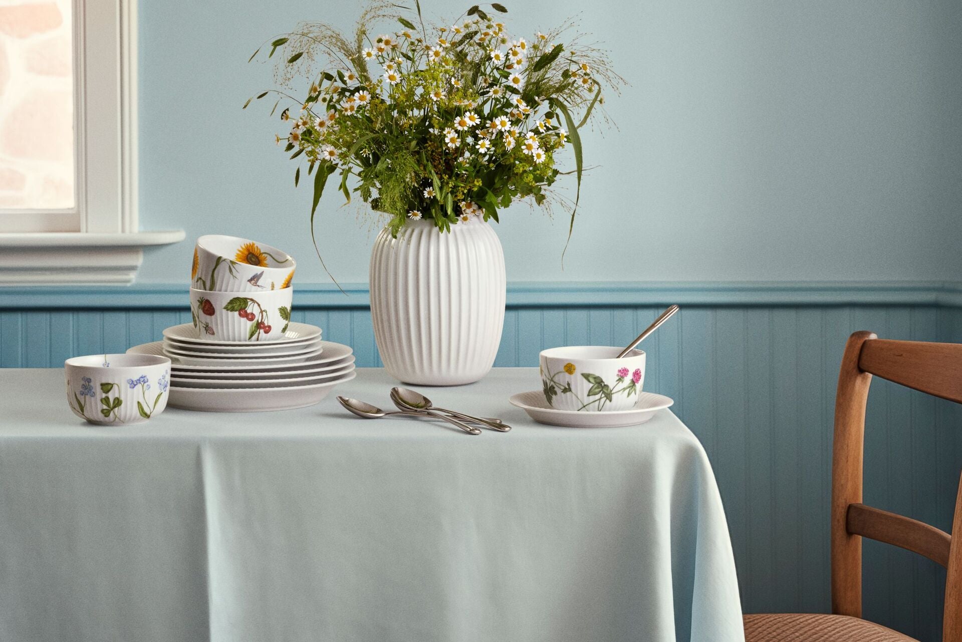 Kähler Hammershoi Summer porcelánová miska 12 cm, wild flowers, 693284