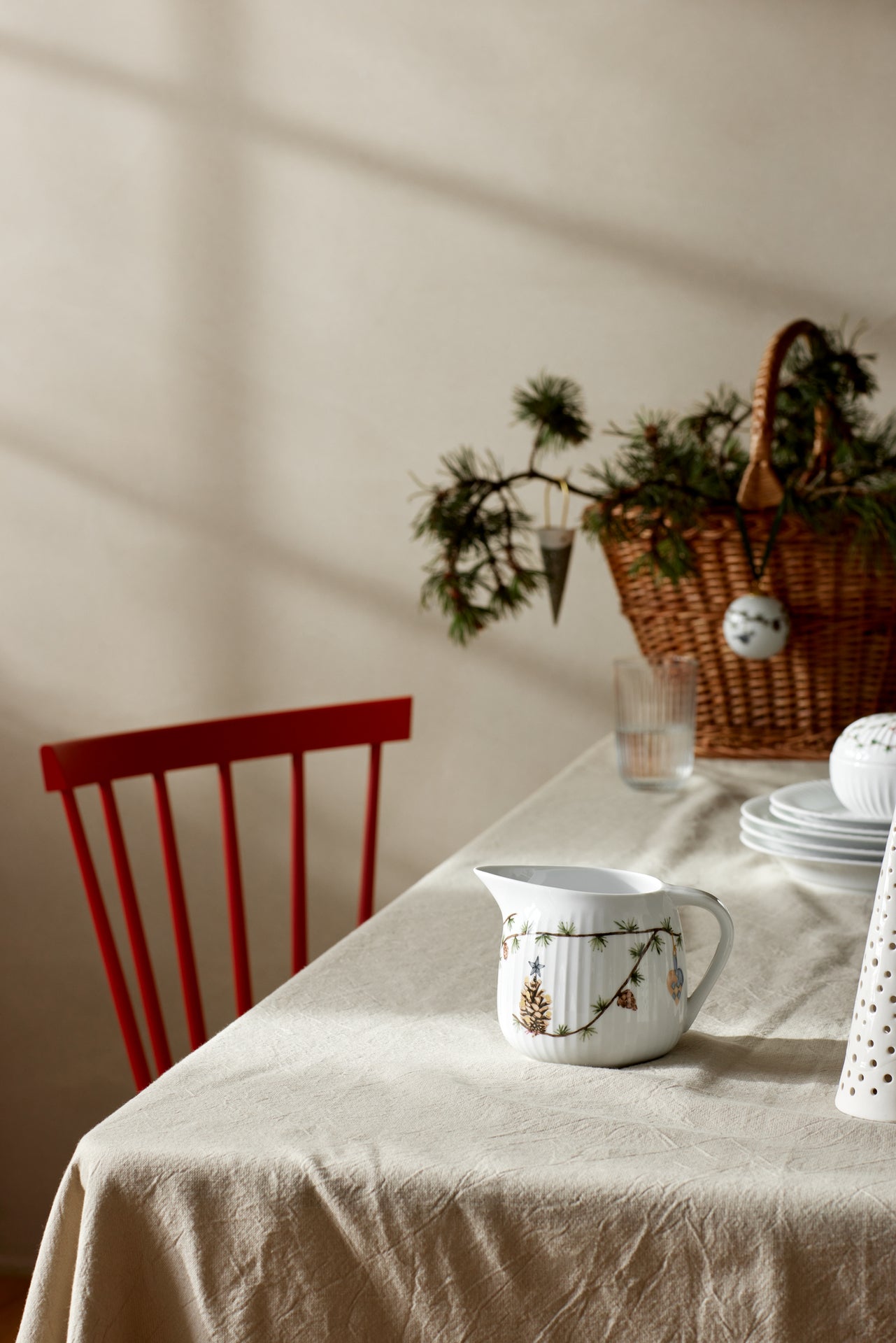 Kähler Hammershoi Christmas porcelánový omáčník 660 ml, white, 693266