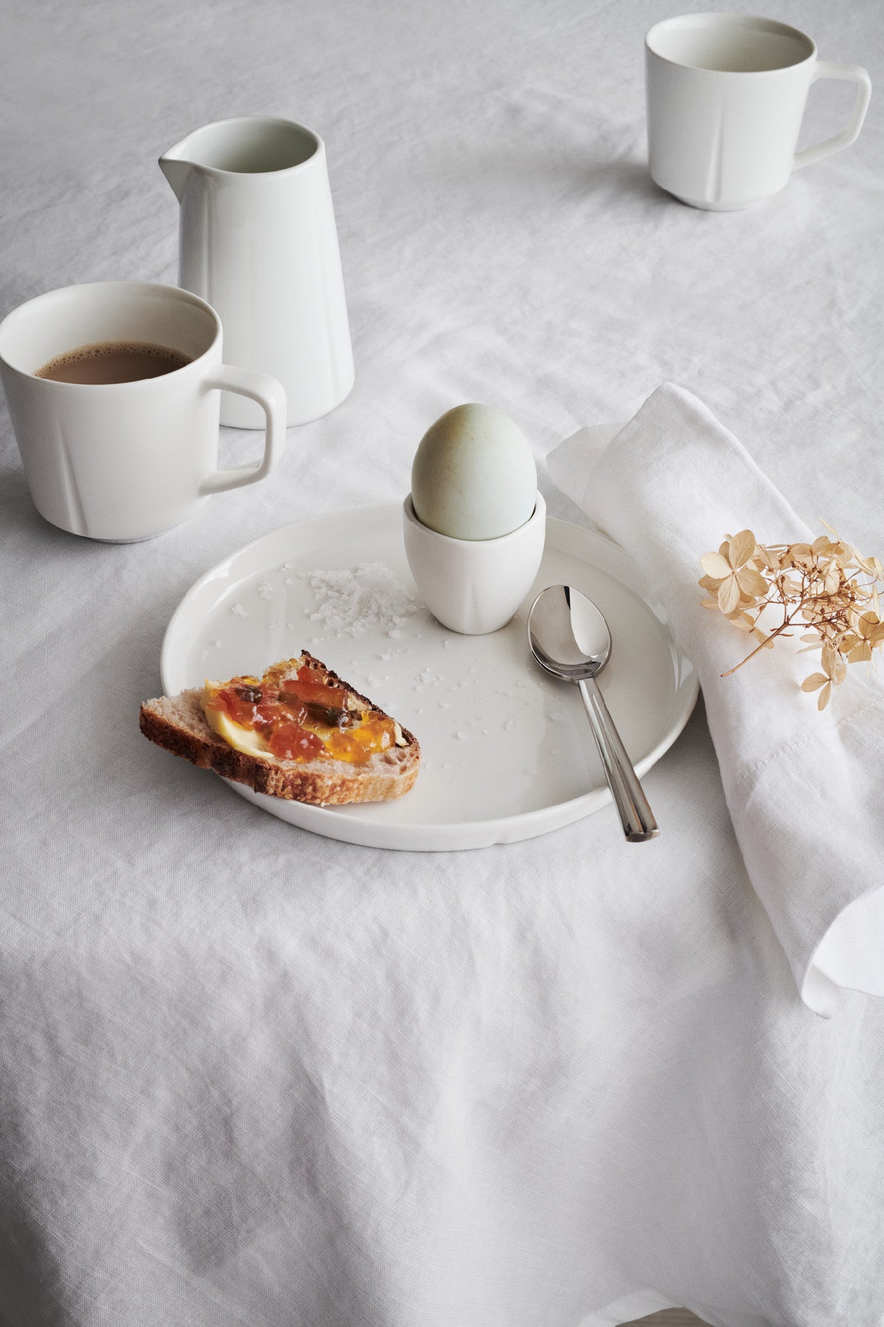 Rosendahl Grand Cru Essentials porcelánové talíře 20,5 cm, white, 4 ks, 20432
