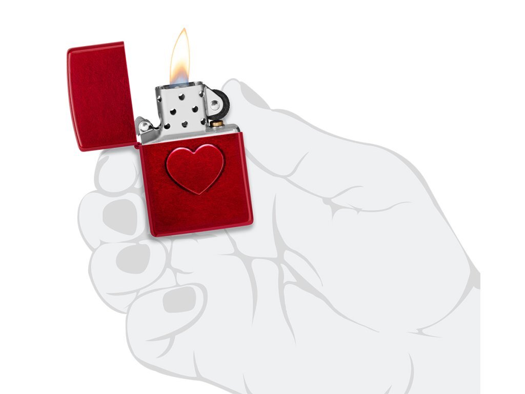 Zapalovač Zippo 66075 Stamped Heart Design