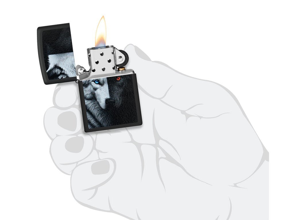 Zapalovač Zippo 66076 Two Wolves Design