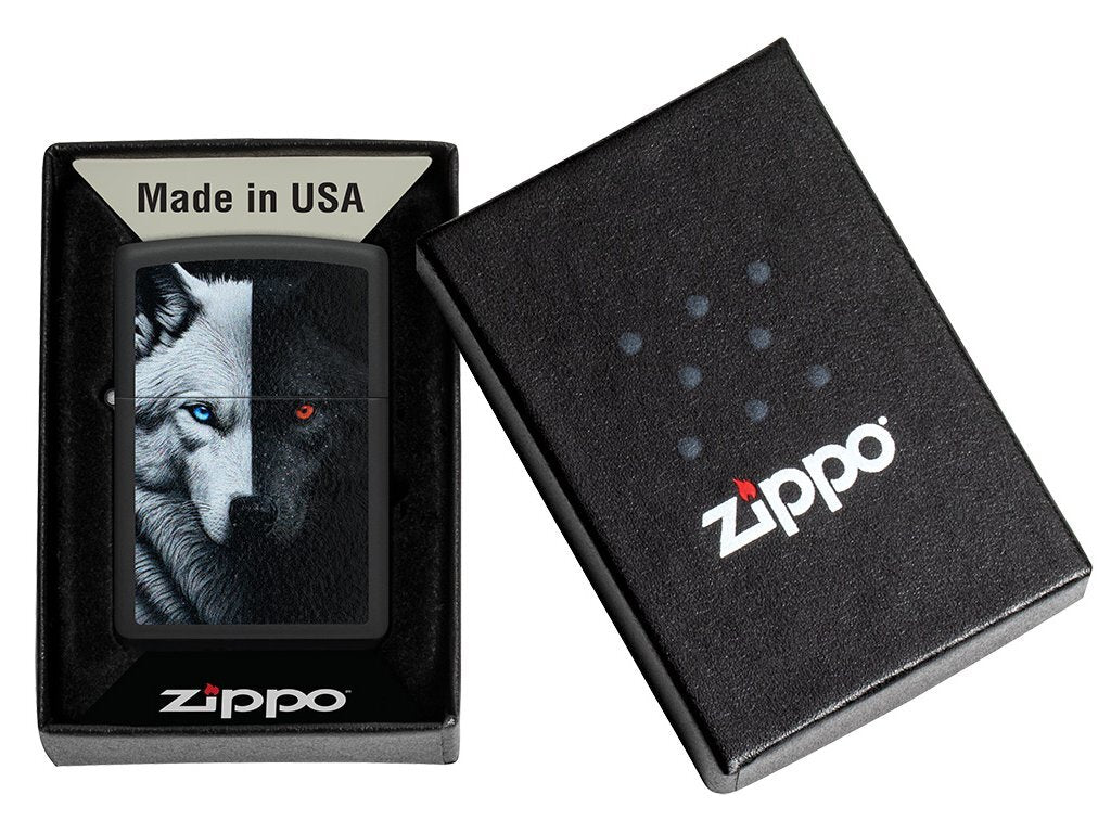 Zapalovač Zippo 66076 Two Wolves Design