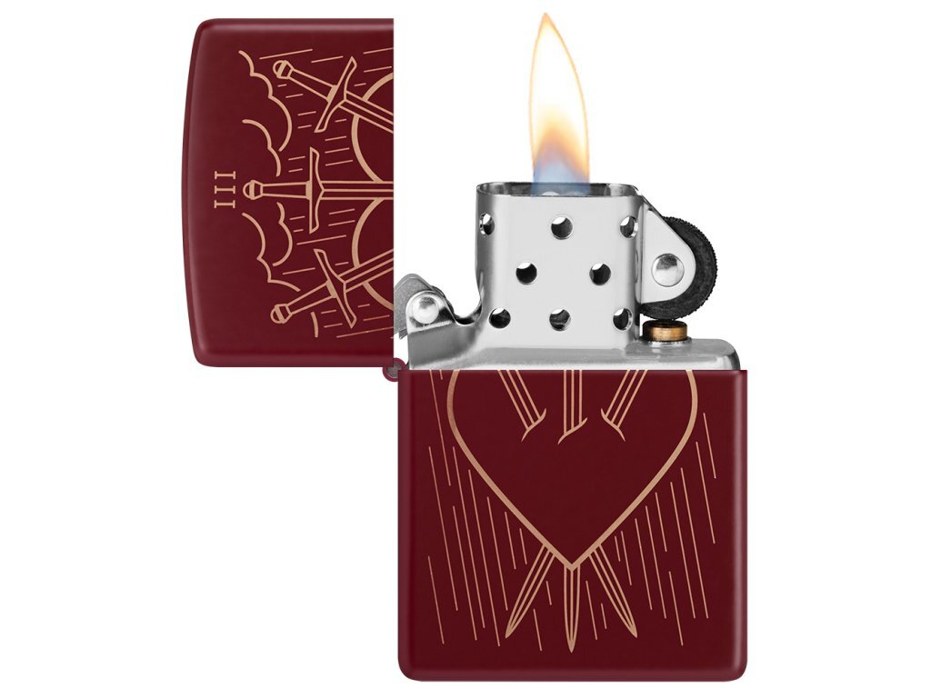 Zapalovač Zippo 66087 Three of Swords Design