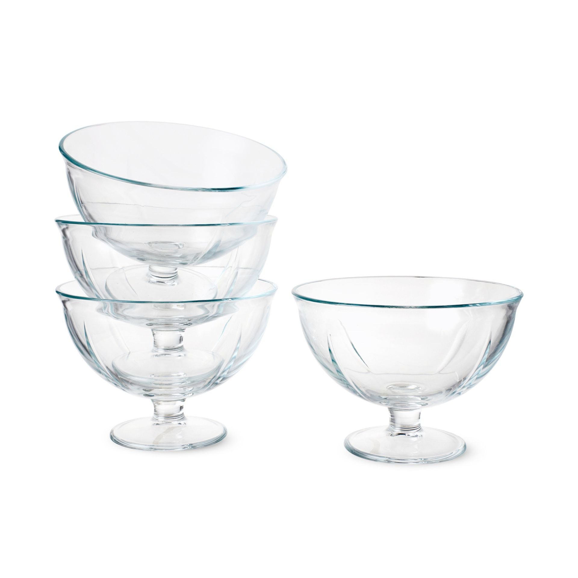 Rosendahl Grand Cru Soft glass bowls on a stem 12 cm, clear, 4 pcs, 25176