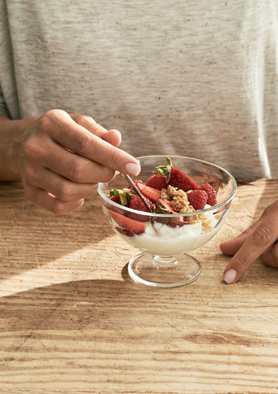 Rosendahl Grand Cru Soft glass bowls on a stem 12 cm, clear, 4 pcs, 25176