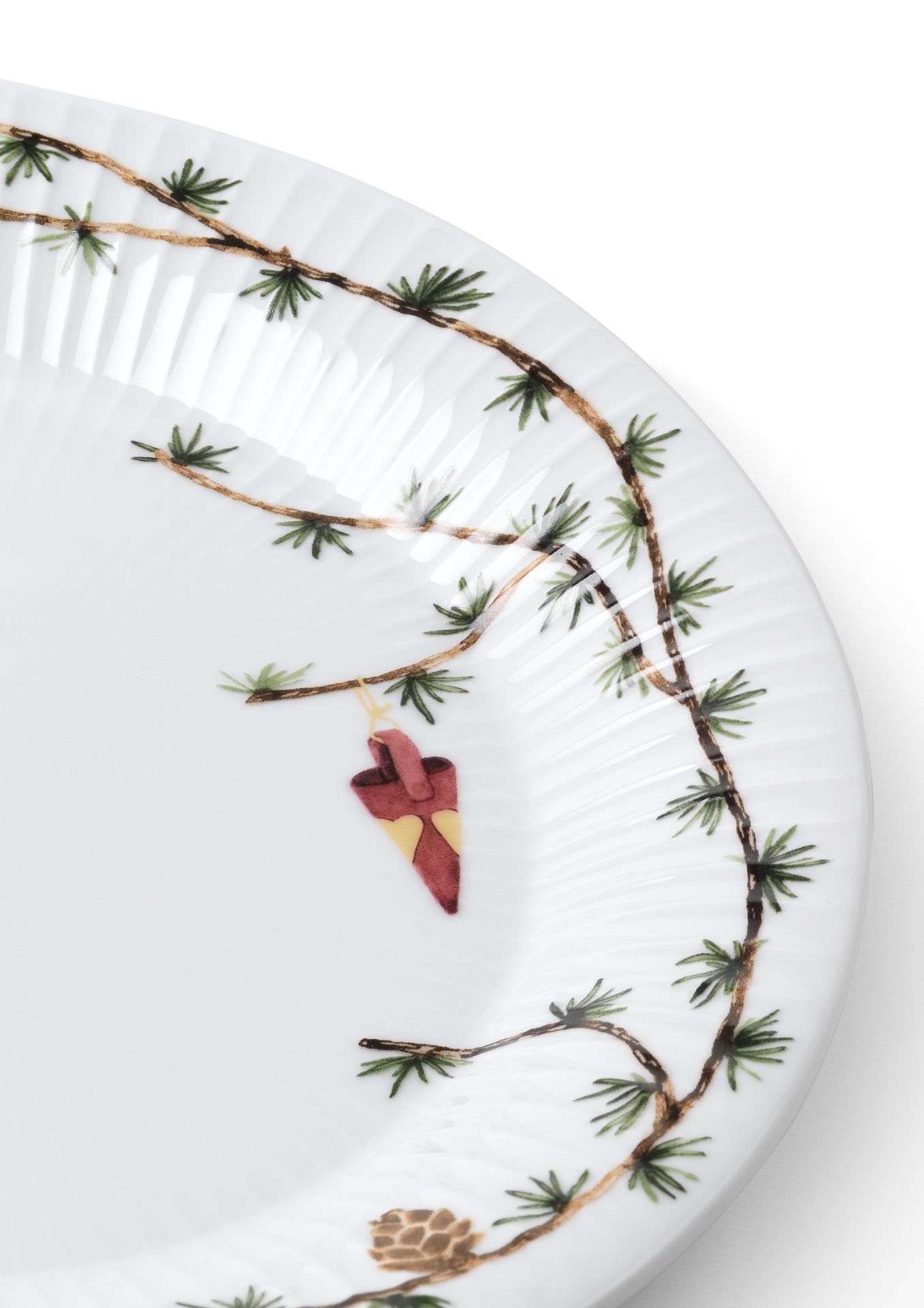 Kähler Hammershoi Christmas oválný servírovací talíř 34 x 27 cm, white, 693206