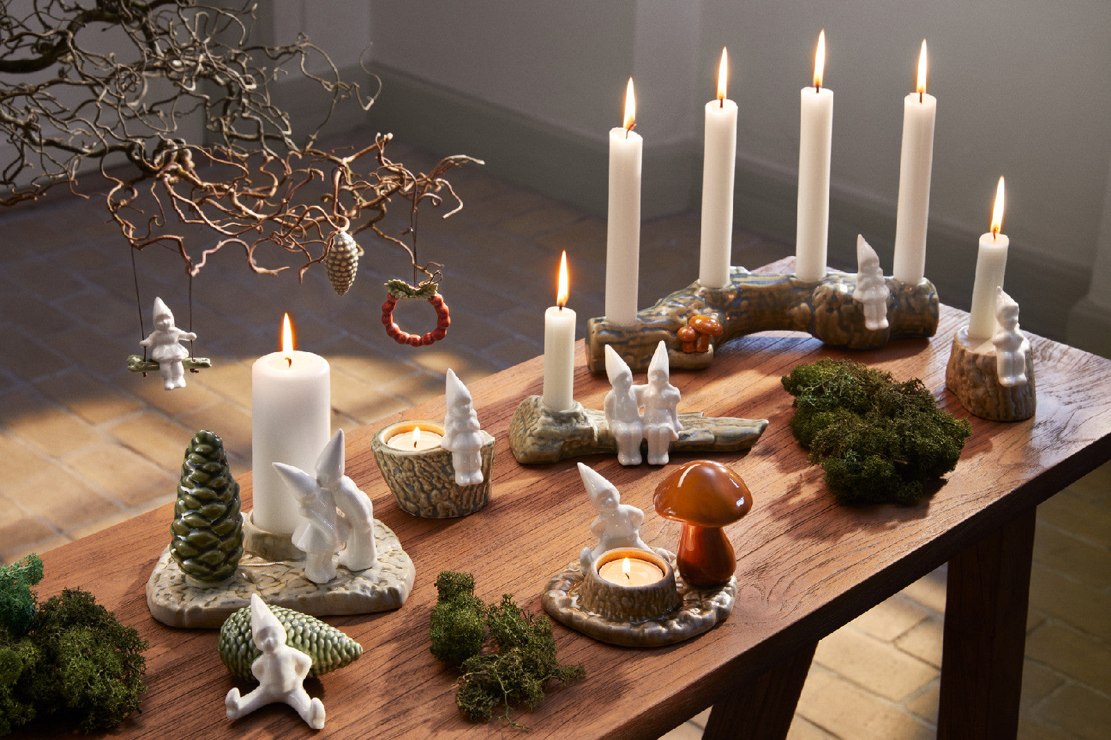 Kähler Christmas Tales porcelánový svícen Christmas light 9,5 cm, 693513