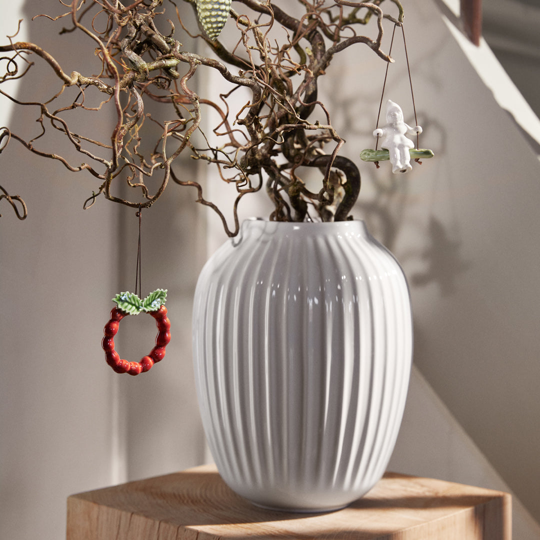 Kähler Hammershoi ceramic vase 25.5 cm, white, 692363