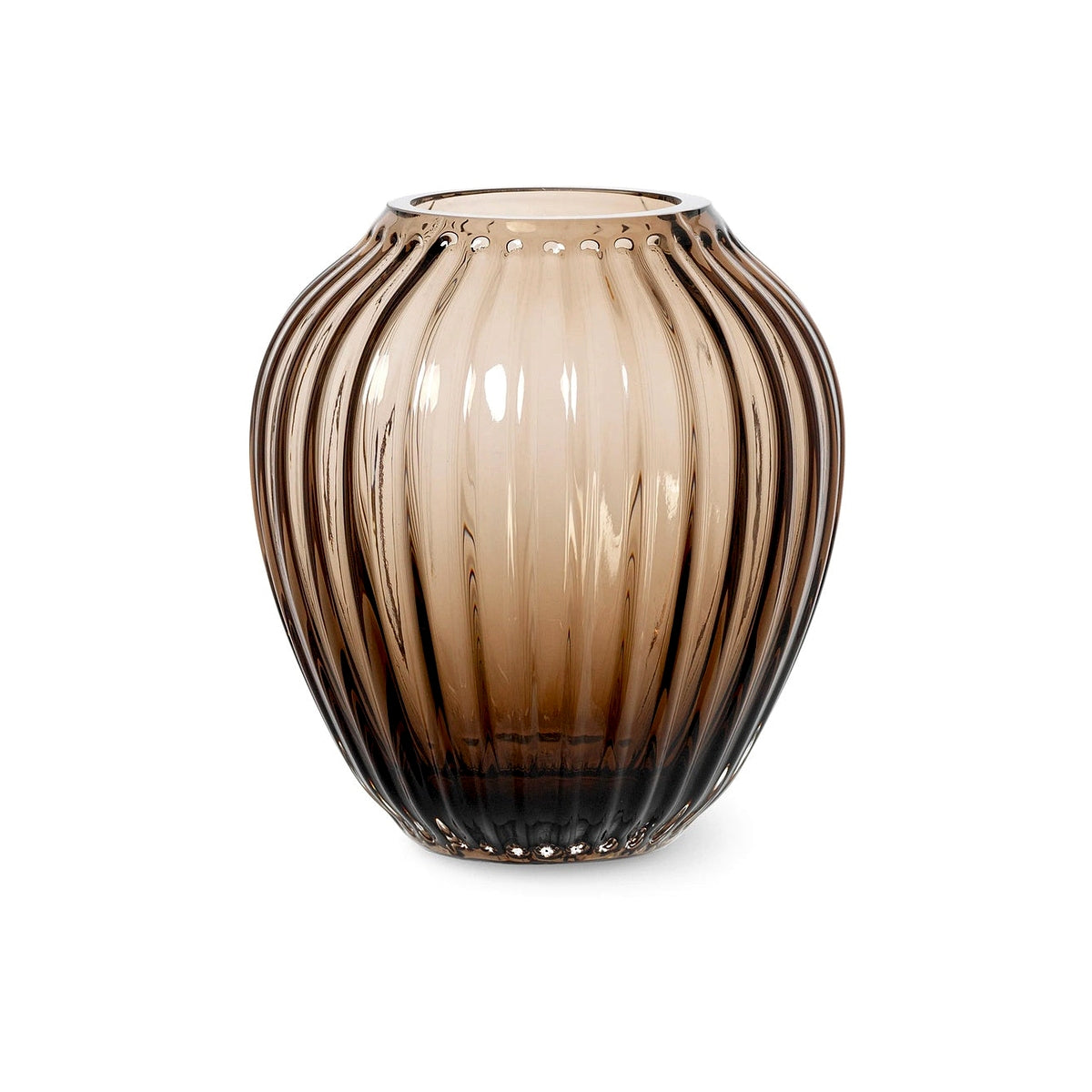 Kähler Hammershøi skleněná váza 14 cm, walnut, 693189