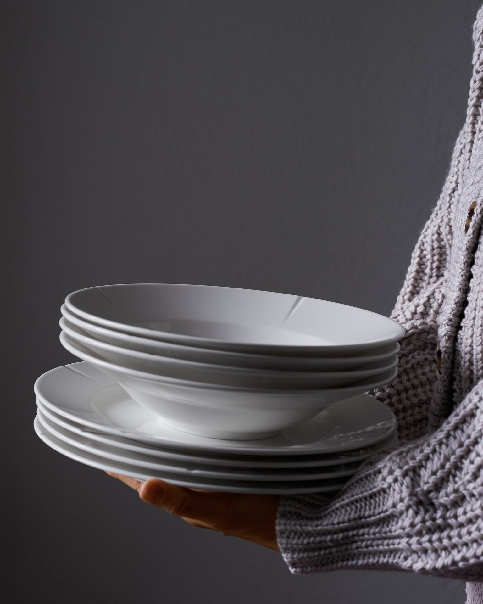 Rosendahl Grand Cru porcelánové hluboké talíře 25 cm, white, 4 ks, 20326