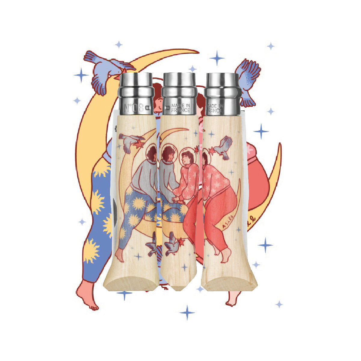 Opinel Cosmos Asile N°08 zavírací nůž 8,5 cm, 003235