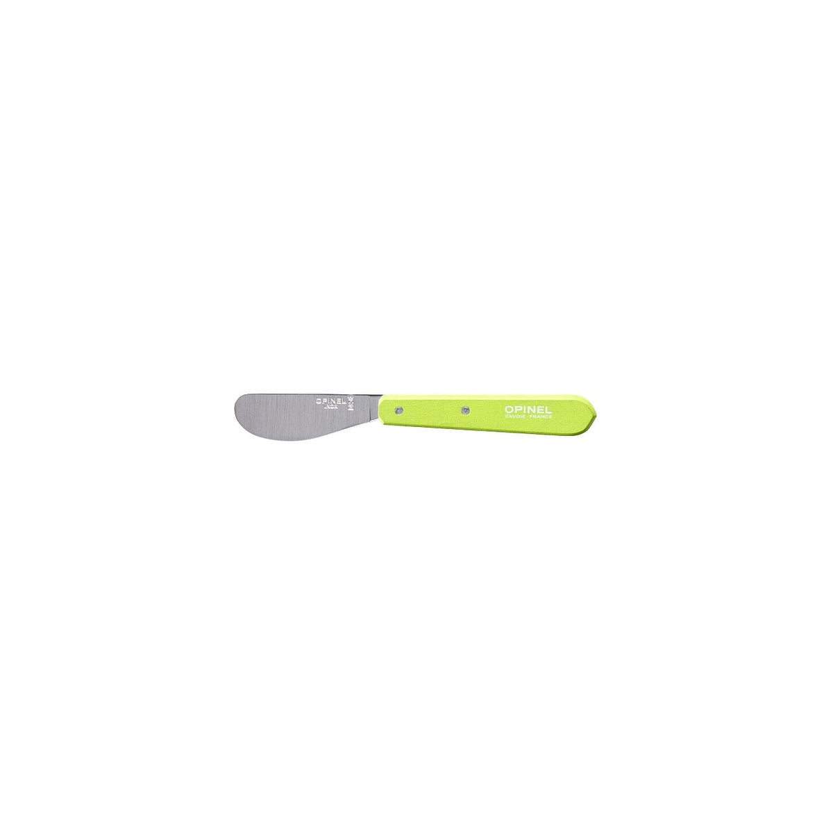 Opinel Les Essentiels N°117 butter knife 6.5 cm, green apple, 001935