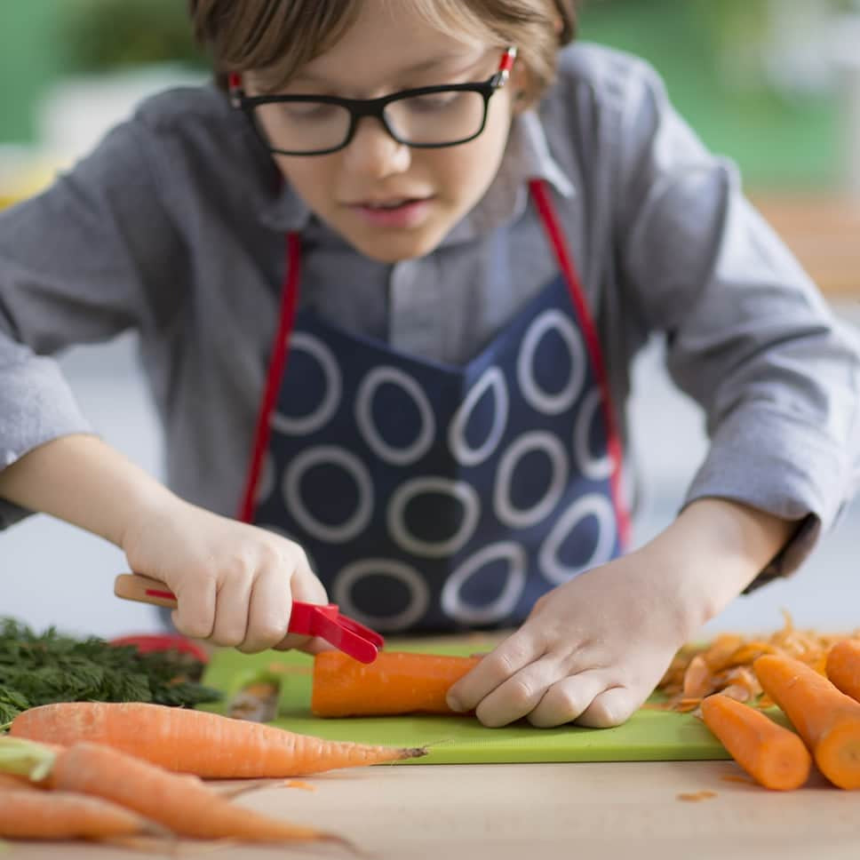 Opinel Le Petit Chef dětská škrabka, červená, 001745