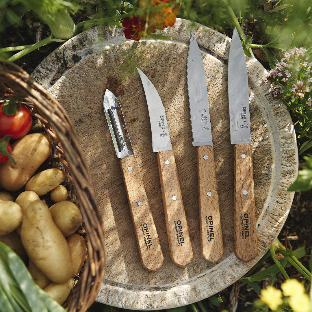 Opinel Les Essentiels N°113 serrated carving knife 10 cm, natural, 001918