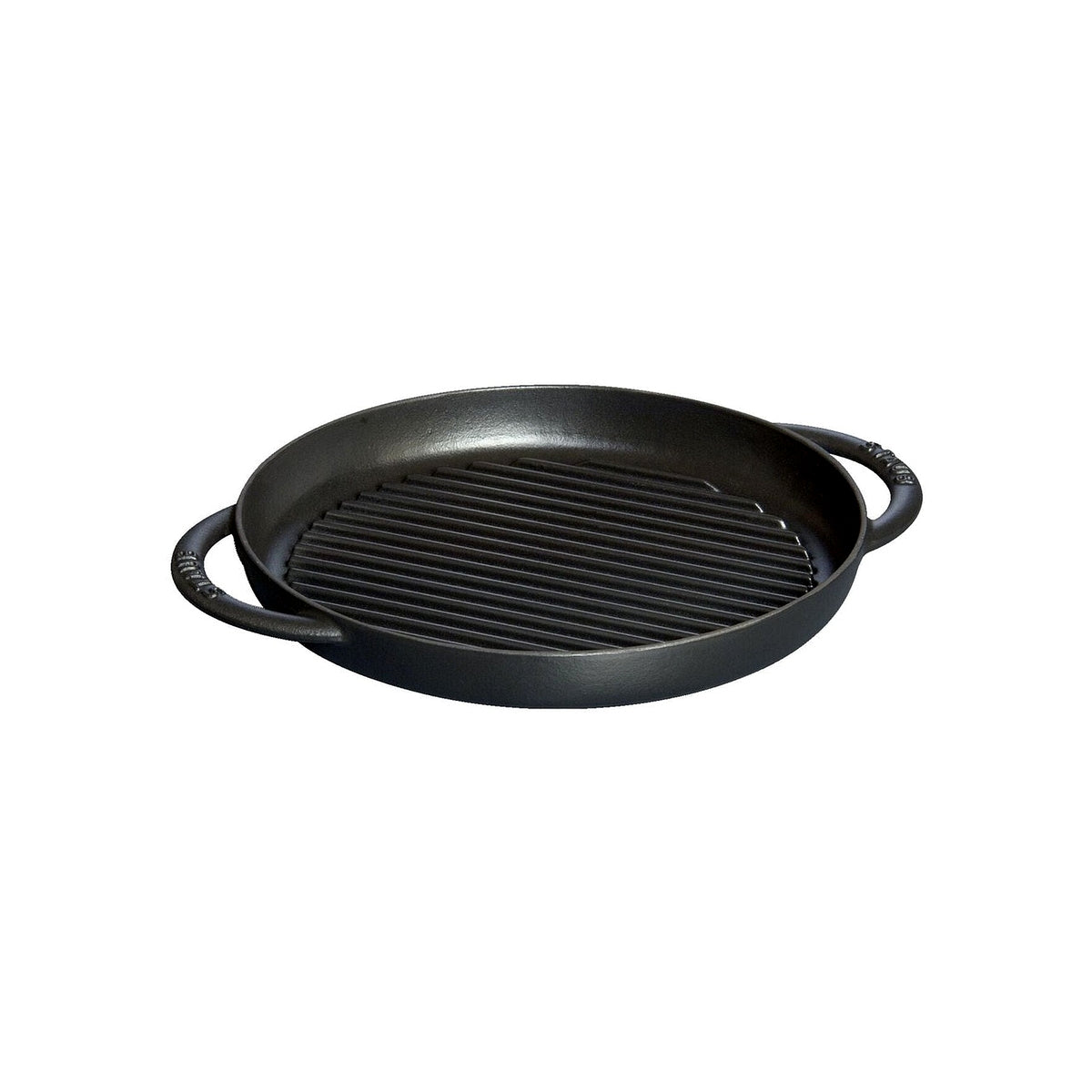 Staub kulatá grilovací pánev se dvěma úchyty 26 cm, černá, 1203023
