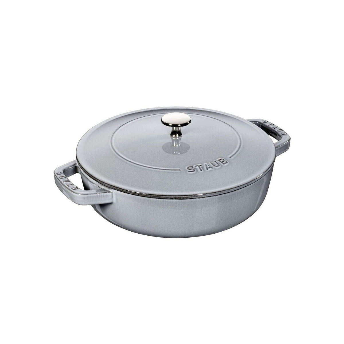 Staub Chistera kastrol s poklicí 24 cm/2,4 l šedý, 12612418