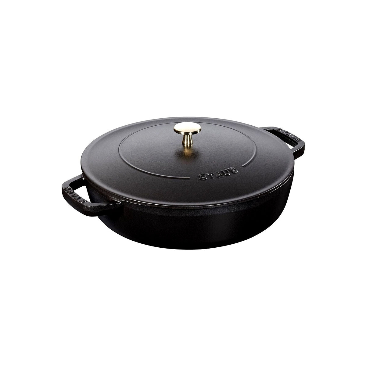 Staub Chistera kastrol s poklicí 24 cm/2,4 l černý, 12612425